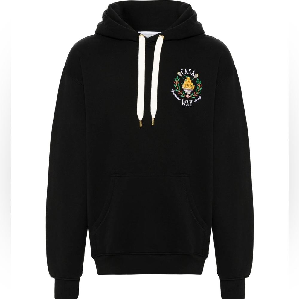 Casablanca- Casa Way Embroidered Hooded Sweatshirt